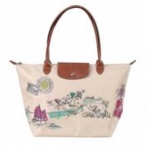 Sac Longchamp soldes Sac a Main Vietnamien style la couleur beige